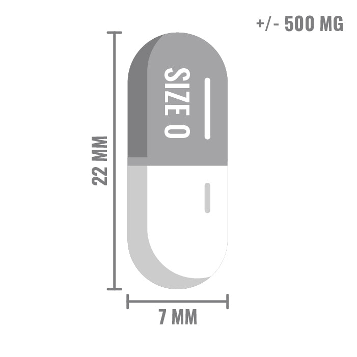 Kapseln Größe 0 Transparent + Vega-Kapseln