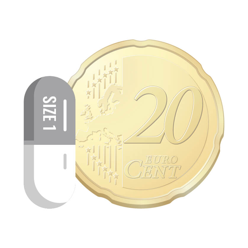 Capsules maat 1 voor enterische afgifte