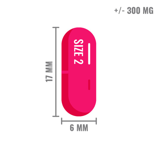 Capsule Maat 2 Roze/ Transparant