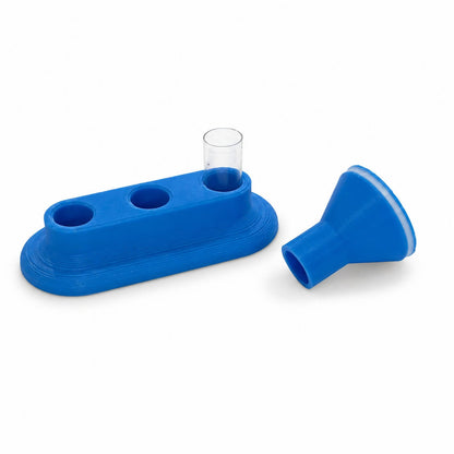 GMS capsulevuller met poedertrechter en standaard voor zelf capsules vullen