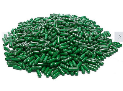 groen opaque, dark Green, Groene capsules